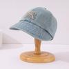 Comércio exterior novo chapéu infantil de verão boné jeans moda arco grande chapéu vazio chapéu de sol de cor sólida