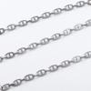 Cadena de acero inoxidable Jinyiyuan boca no soldada cadena gruesa joyería pulsera collar cadena para bolso DIY