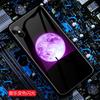 Capa para Celular Apple 13Promax Iphone14Pro Acende ao Receber Chamada 12 Lua 15 Céu Estrelado Novo Modelo 16 Aplicável