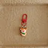 Llavero de Navidad de dibujos animados colgante para bolso lindo adorno de Papá Noel hombre de jengibre regalo de Navidad para estudiante