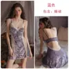 Lindo Conjunto de Pijamas Sexy, Renda Burnout Luxuosa em Malha com Bojos, Camisola e Robe Conjunto para Casa C5928