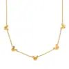 Estilo Ins de Venta Caliente Transfronteriza Europea y Americana Lujo Accesible Exquisito Ropa de Trabajo Joyería Versátil Collar de Mariposa Chapado en Oro de 18 Quilates de Acero Inoxidable para Mujer