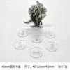 Soporte para tarjetas transparente tipo cristal multiestilo soporte para tarjetas de visita accesorios de juguete tarjeta de papel tarjeta juego de monopoly soporte para tarjetas de colores