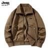 Nova Jaqueta Masculina de Lapela Outono 2025 Vento Simples Quente Isolada Casual Fashionável Macia Respirável