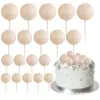 20 Piezas/Set Bolas de Espuma de Colores Decoración para Pastel Boda Baby Shower Fiesta de Cumpleaños Inserto para Cupcake
