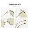 Nuevas Gafas de Sol Poligonales Metal Irregular Marco Pequeño Coloridas Marinas Gafas de Sol para Hombre Modelo Más Vendido Transfronterizo