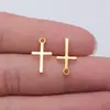 10x 18mm 0.4g multicolor joyería al por mayor hecho a mano DIY popular europeo y americano colgante de cruz
