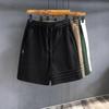 Diseño de Tres Barras Pantalones Cortos Casuales Deportivos de Gama Alta y Pesados Pantalones de Hombre Verano Pantalones Sueltos Pantalones Americanos