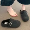 Mules de mujer sin cordones estilo Birkenstock de suela gruesa que aumentan la altura, colección otoño/invierno 2026, mules con forro de felpa