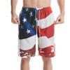 Comércio Exterior Transfronteiriço Shorts de Praia Masculino Modelo Novo 2026 Bandeira Americana Estampado 3D Shorts Esportivos Feito Sob Encomenda