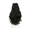 Extensiones de cabello de cinco piezas y una pieza para cabello largo y rizado, al por mayor transfronterizas, para mayor volumen, voluminosas, invisibles, sin costuras.