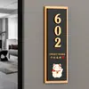 Placa de Número de Puerta de Lujo y Creativa para Uso Doméstico, Personalizada para Casas Residenciales, Hoteles, Villas y Casas de Huéspedes