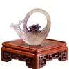 Dragão e Fênix Estilo Chinês Esmaltados Ruyi Enfeites Zen para Casa Desktop Lótus Cabaça de Lótus Pequeno Bule Decoração de Presente