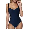 Nuevo Bikini de Amazon con Bloques de Color, Diseño de Atar, Efecto Push-Up, Sexy, Adelgazante y Favorecedor para la Figura Traje de Baño de Una Pieza