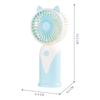 Ventilador Pequeno de Desenho Animado Transfronteiriço Recarregável por USB Vento de Três Velocidades Compacto Dormitório Portátil de Mão Mini Ventilador Elétrico