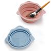 Tazón de Limpieza de Brochas de Maquillaje de Silicona Borla de Polvo Huevo de Maquillaje de Belleza Tabla de Lavado Almohadilla de Lavado Herramientas de Maquillaje Tazón de Lavado Plegable
