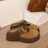 Zapatillas de Media Pantufla Cerradas Transfronterizas para Mujer, Mocasines Antideslizantes para Exteriores de Primavera y Verano, Zapatos sin Talón de Ponerse Estilo Birkenstock Retro