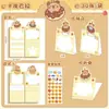 Notas Adhesivas de Color Real para Estudiantes Caricatura Chica Panda Notas de Mensaje para Oficina Pegatinas de Recordatorio para el Hogar