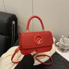 Bolso de Mujer Francés Transfronterizo con Solapa 2025 Nuevo Sentido de Alta Gama Bolso de Hombro Cruzado Bolso de Mano Embolsado Bolso Cuadrado Pequeño Moda