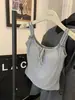 Nova Camisola Feminina Alça Interna Laço Faixa Almofada no Peito Costas Bonitas Verão Estilo Spice Girls Puro Desejo Slim Fit Roupa Externa