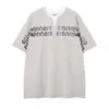 Ropa para Hombre Ins Retro Americano Camiseta Negra de Manga Corta con Hombro Caído, Estampado de Caballo en Racimo y Diseño de Letras, Peso Pesado Holgada Estilo High Street