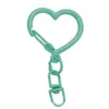 Hebilla Colorida de Aleación en Forma de Corazón con Colgante de Hebilla de Figura de Ocho, Accesorios Hechos a Mano para DIY, Llavero, Accesorios para Bolsos, Adorno Colgante