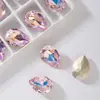 Nova Sinfonia K9 Cristal de Diamante Vidro Gota de Água de Diamante Coração Pequeno Doce de Rocha Pêssego Torto Coração Pontudo Fundo Pontiagudo Diamante de Forma Especial Pilha de Unhas de Diamante Diamante