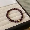 Pulsera de Cuentas de Fluorita Cristalina y Circonita Moda Lujo Ligero Pulsera de Gama Alta Temperamento de Nicho Joyería Versátil Venta al por Mayor