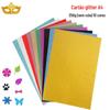 250g A4 glitter papelão não cai pó flash papel crianças artesanal diy glitter papel pó brilhante relevo papel atacado