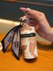 Estilo Chinês Criativo Bordado à Mão Boca de Saco Bolsa Vermelha Chaveiro Feminino Exquisito Pingente de Chave de Carro Enfeites para Pendurar na Bolsa