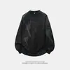 Nueva Sudadera de Primavera y Otoño para Hombre, Camiseta Casual Versátil de Manga Larga, Camiseta Básica de Manga Larga Oversize con Cuello Redondo para Hombre