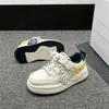 Tallas 32-37 Feihongda Tenis de Piel con Parche Zapatos para Niños Zapatos Deportivos para Niños Zapatos Casuales para Niños Zapatos Blancos