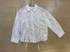 Diseño de comercio exterior nicho chic top para niñas estilo delgado 2026 nuevo cordón camisa de uniforme escolar blanca