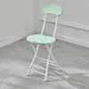 Silla plegable simple para respaldo al por mayor Silla de comedor para el hogar Silla de entrenamiento de oficina Taburete plegable Silla de dormitorio una generación de pelo