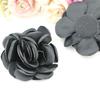 Acessórios de vestuário diy tecido coreano artesanal grande flor rosa acessórios de cabelo segurando flores materiais de decoração de casamento