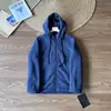Capas para exteriores en otoño e invierno: chaqueta unisex con capucha gruesa, cierre completo, forro polar de doble cara. 13653