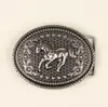 Venta al por mayor de fábrica hebilla lisa para cinturón hebilla de aleación de caballo Joker hebilla decorativa para cinturón jeans hebilla de cintura popular transfronteriza