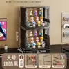 Estante de Exhibición para Cajas Sorpresa, Caja de Exhibición Acrílica de Gran Capacidad con Niveles, Vitrina a Prueba de Polvo para Figuras