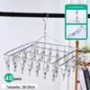 Rack de meias de aço inoxidável multi-clip rack de secagem rack de secagem de meias multi-cabeça rack de secagem fabricantes atacado
