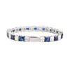 Suministro Directo de Fábrica de Cadena de Tenis de Acero Inoxidable 3-5 mm Pulsera de Circonita Cuadrada Joyería de Mano Europea y Americana de Lujo Ligero Completamente Diamantada Al por Mayor