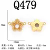 Aço Inoxidável Banhado a Ouro 18K Moda de Luxo Pingente Oval em Formato de Coração Gota D'água Acessórios para Joias de Aço Titânio para Pulseira Colar DIY
