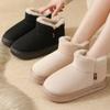 Pantuflas de Algodón Transfronterizas para Hombre, Cálidas de Invierno con Suela Gruesa, Nuevo Calzado de Exterior con Felpa, Nuevos Zapatos de Algodón Versátiles para Mujer, Etiquetado y Entrega