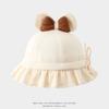 Chapéu de Bebê Estilo Primavera e Outono Chapéu de Pescador para Bebês Pequenos Chapéu de Princesa para Meninas Recém-Nascidas Chapéu de Balde com Laço para Outono e Inverno