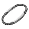 Pulsera de Hombre Patrón Entrelazado Moda Retro Vintage Personalizada Creativa Individual Masculina Desgastada Moderna Tejido de Cola de Zorro Tendencia
