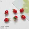 Lindo MINI estéreo simulación fruta y verdura aleación colgante DIY pendientes collar cadena para teléfono móvil accesorios divertidos hechos a mano