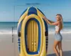 Bote inflable para dos personas de 230 cm - Bote inflable resistente para pesca y actividades al aire libre - Grande y seguro