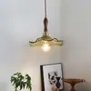 Lámpara Colgante Pequeña de Vidrio Tallado Vintage, Lámpara Colgante para Barra de Bar Restaurante, Luz para Escaparate, Luz para Entrada, Lámpara de Mesa para Estudio Casa de Huéspedes Lectura Mesita de Noche