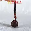 Colgante Pequeño Corazón de Palosanto para Teléfono Móvil Lindo Lanyard de Corazón Femenino para Teléfono Móvil Colgante Corto Cadena de Gato Garra de Sándalo para Teléfono Móvil