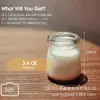 3,4 oz l garrafa de vidro para pudim copo de leite espessado copo de vela garrafa de vidro com rolha pote de vidro para doces e presentes