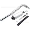Accesorios para motocicleta todoterreno para HONDA CRF XR50-110CC tubo de escape fila de hierro sección delantera y trasera silenciador